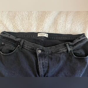 Abercrombie and Fitch criss-cross 90s straight leg